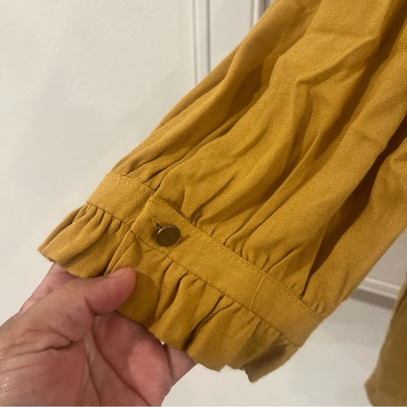 Anthropologie Golden Yellow Tunic Top - Picture 3 of 9